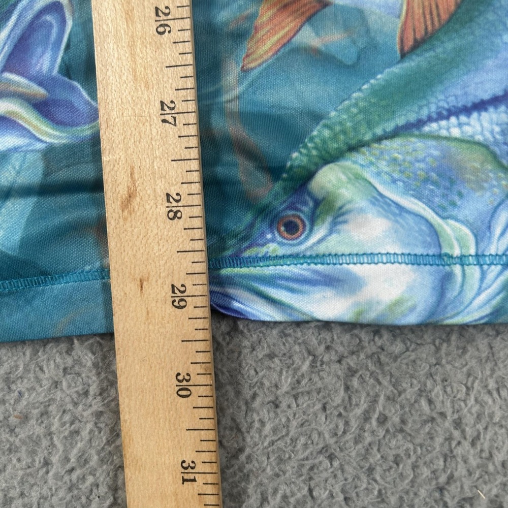 Reel Legends Shirt Mens Large Blue REEL-TEC Fishing Bass Fish Graphic Print - Picture 6 of 11